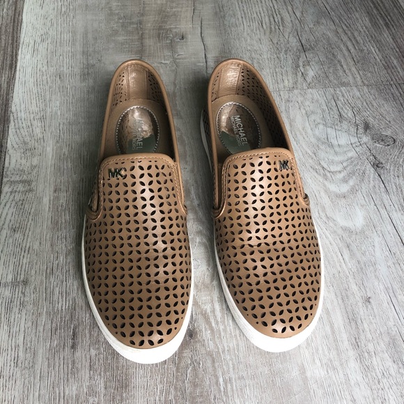 Michael Kors Shoes - Michael Kors Olivia Laser Cut Leather Sneaker